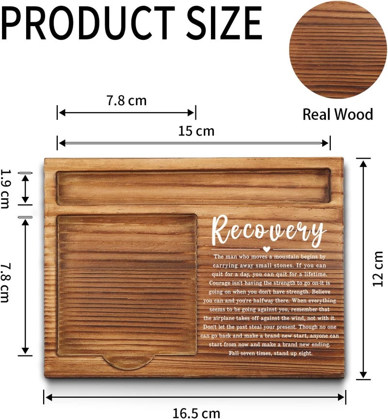 akeke Gifts for Him Recovery Gift, AA NA Recovery Gift, Sobriety Anniversary, Addiction Recovery, Sober Anniversary, Sobriety Gift Self-Stick Note Pad Holders GAA44 - Image 2